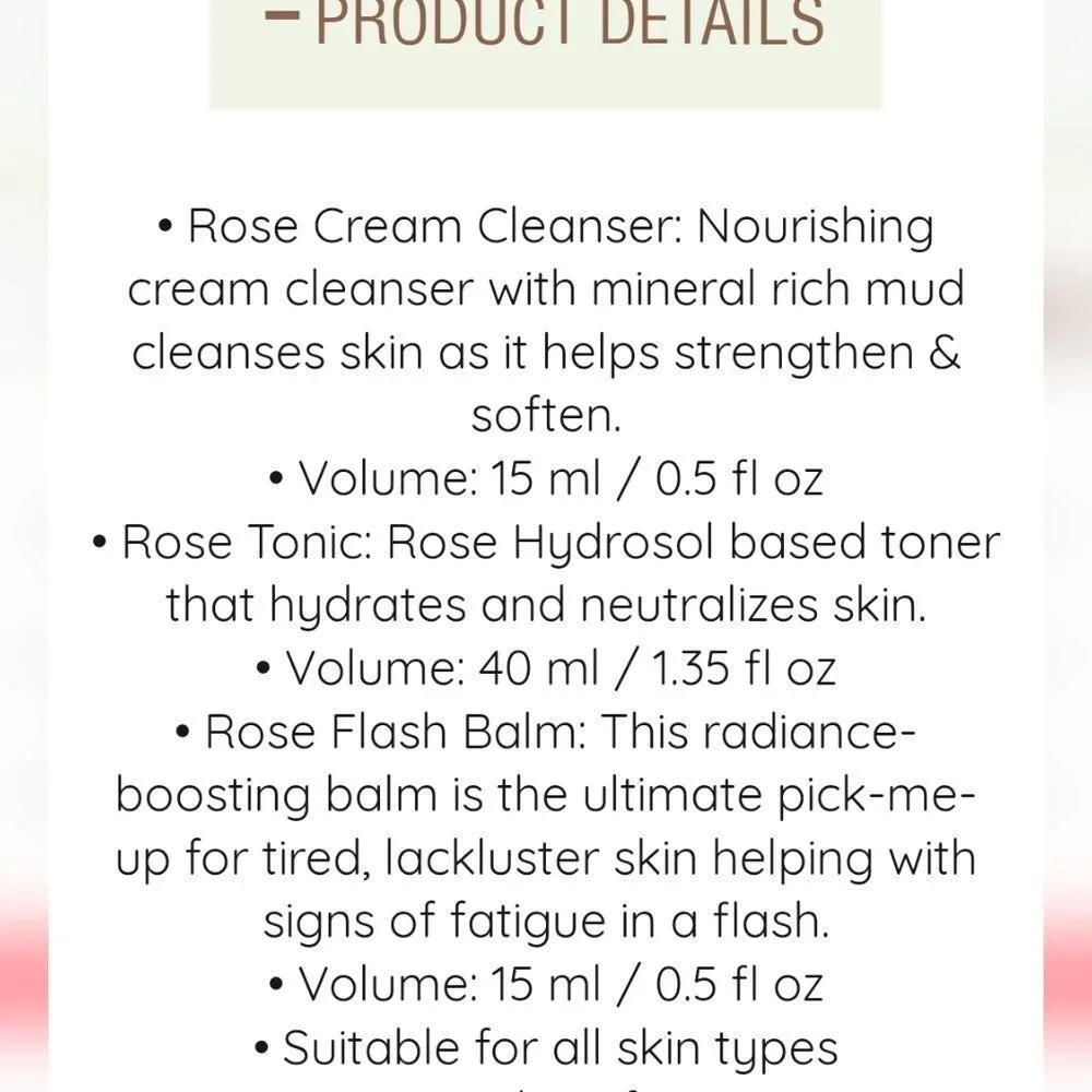 Pixi Skintreats Best Of Rose‎ 3- Piece Set